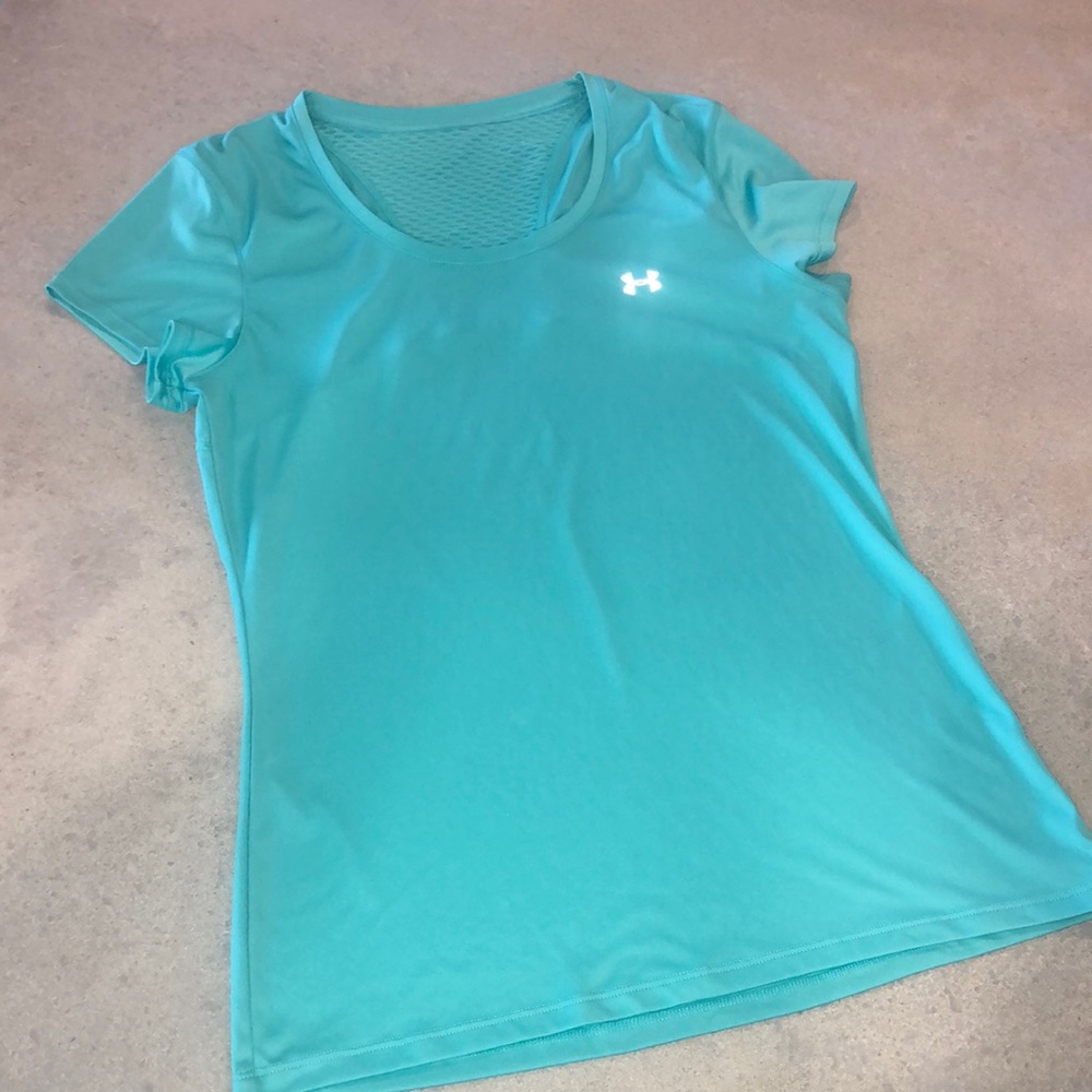 Under Armour | Ladies teal green athletic tee size Medium
